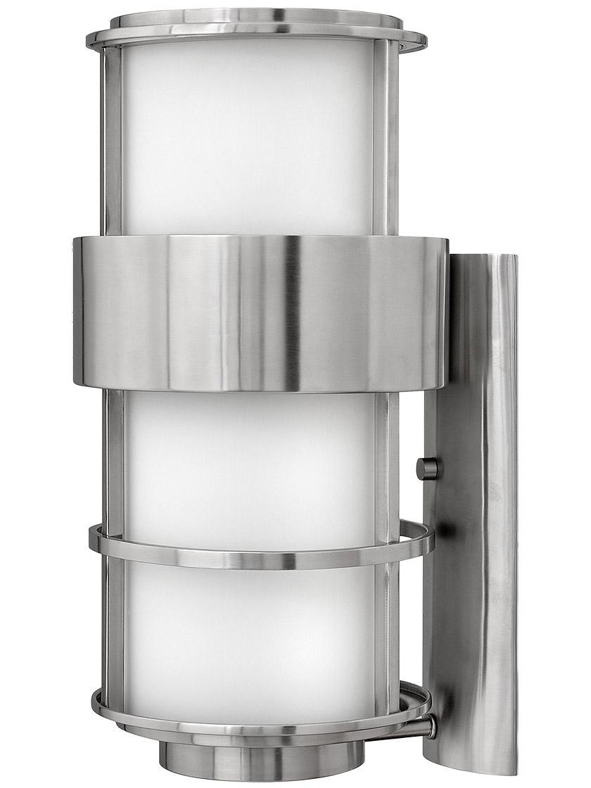 Saturn 20 1/4 inch Exterior Sconce in Stainless Steel.